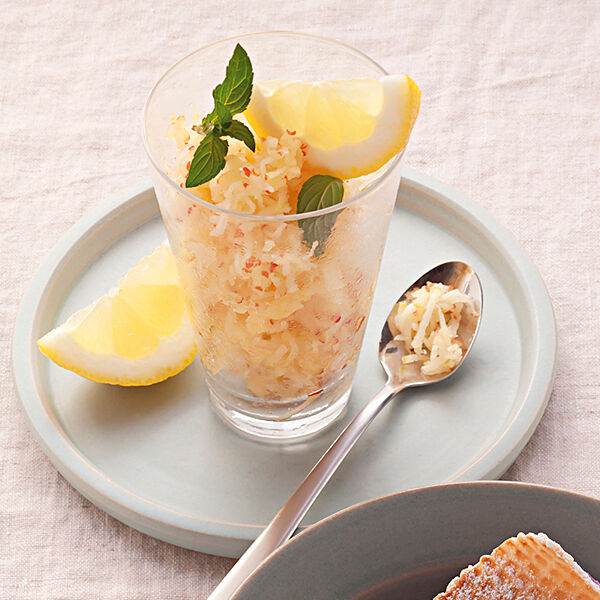 Apfelsorbet aus geriebenen Äpfeln Rezept | Küchengötter Apfelsorbet aus geriebenen Äpfeln Rezept | Küchengötter