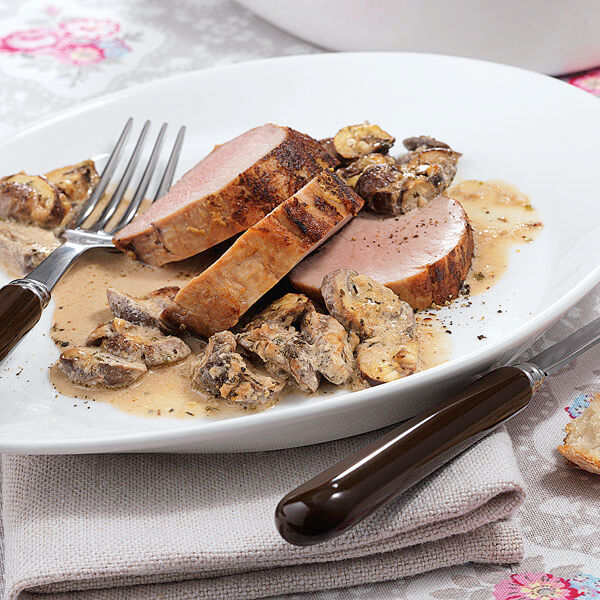 Schweinefilet mit Pilzen Rezept | Küchengötter Schweinefilet mit Pilzen Rezept | Küchengötter