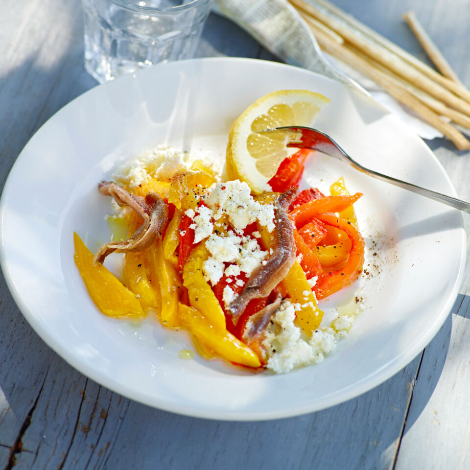 Paprika mit Sardellen Rezept | Küchengötter Paprika mit Sardellen Rezept | Küchengötter
