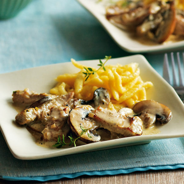 Geschnetzeltes in Pilzsauce mit Spätzle Rezept | Küchengötter Geschnetzeltes in Pilzsauce mit Spätzle Rezept | Küchengötter