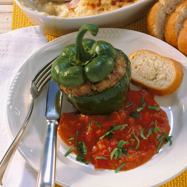 Hausmannskost: Gefüllte Paprikaschoten Rezept | Küchengötter
