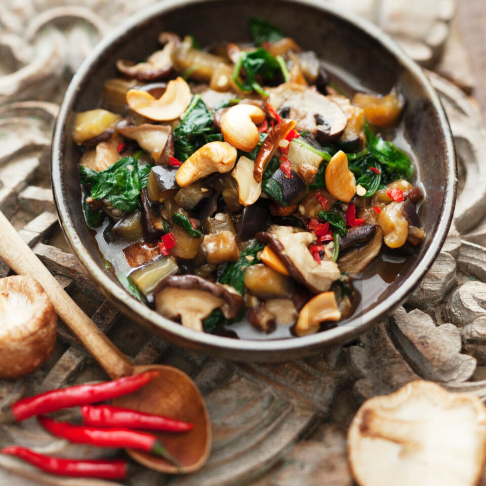 Auberginen mit Pilzen Rezept | Küchengötter Auberginen mit Pilzen Rezept | Küchengötter