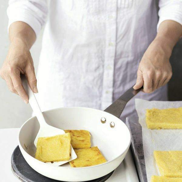 Polenta-Lasagne mit Auberginen