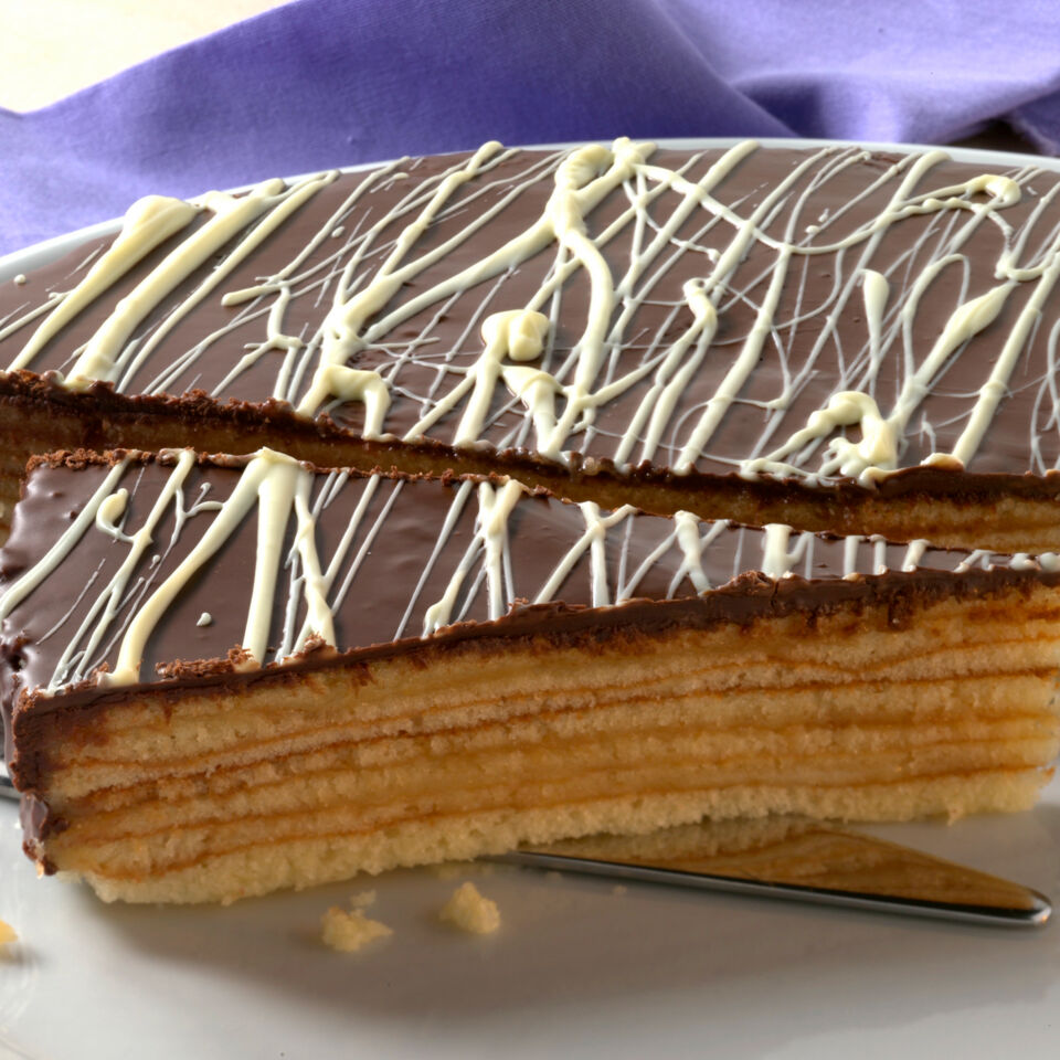 Pfirsich-Baumkuchentorte Rezept | Küchengötter Pfirsich-Baumkuchentorte Rezept | Küchengötter