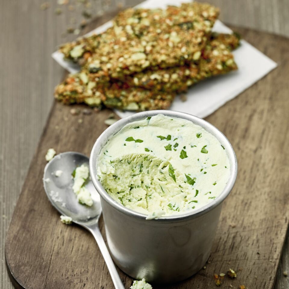 Frischkäse mit Rucola | Rezept für den Thermomix | Küchengötter