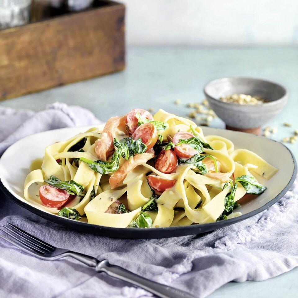 Nudeln Mit RäUcherlachs Und Spinat - Rezepte Suchen Nudeln Mit RäUcherlachs Und Spinat - Rezepte Suchen