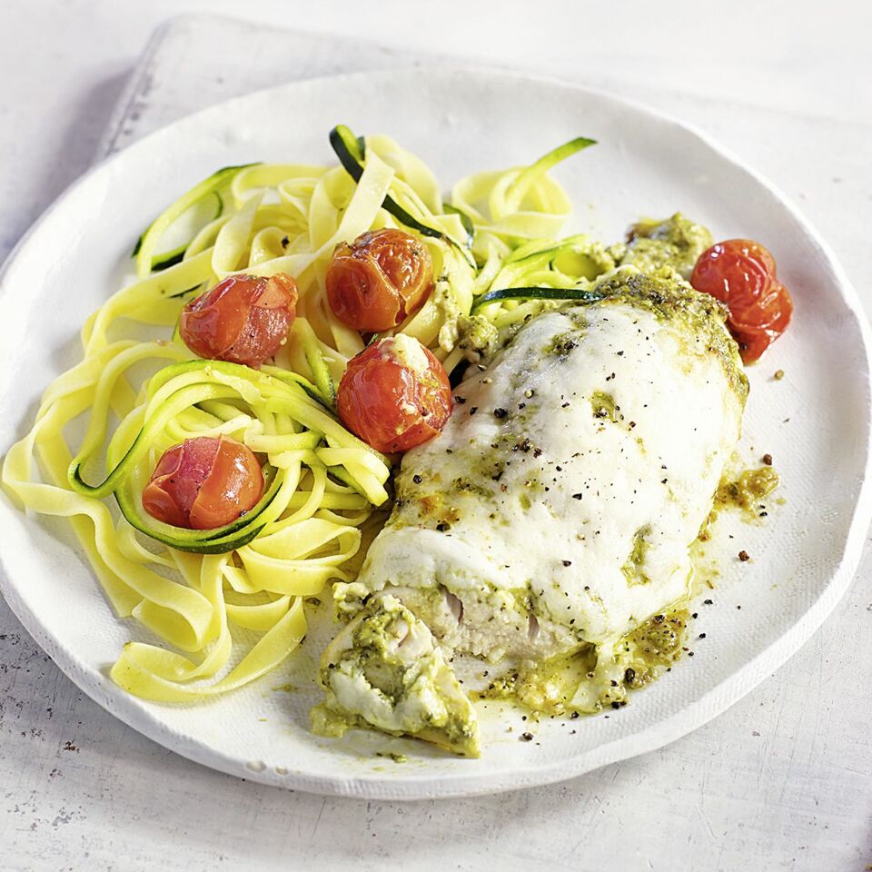 Hähnchen mit Zucchini-Nudeln Rezept | Küchengötter Hähnchen mit Zucchini-Nudeln Rezept | Küchengötter