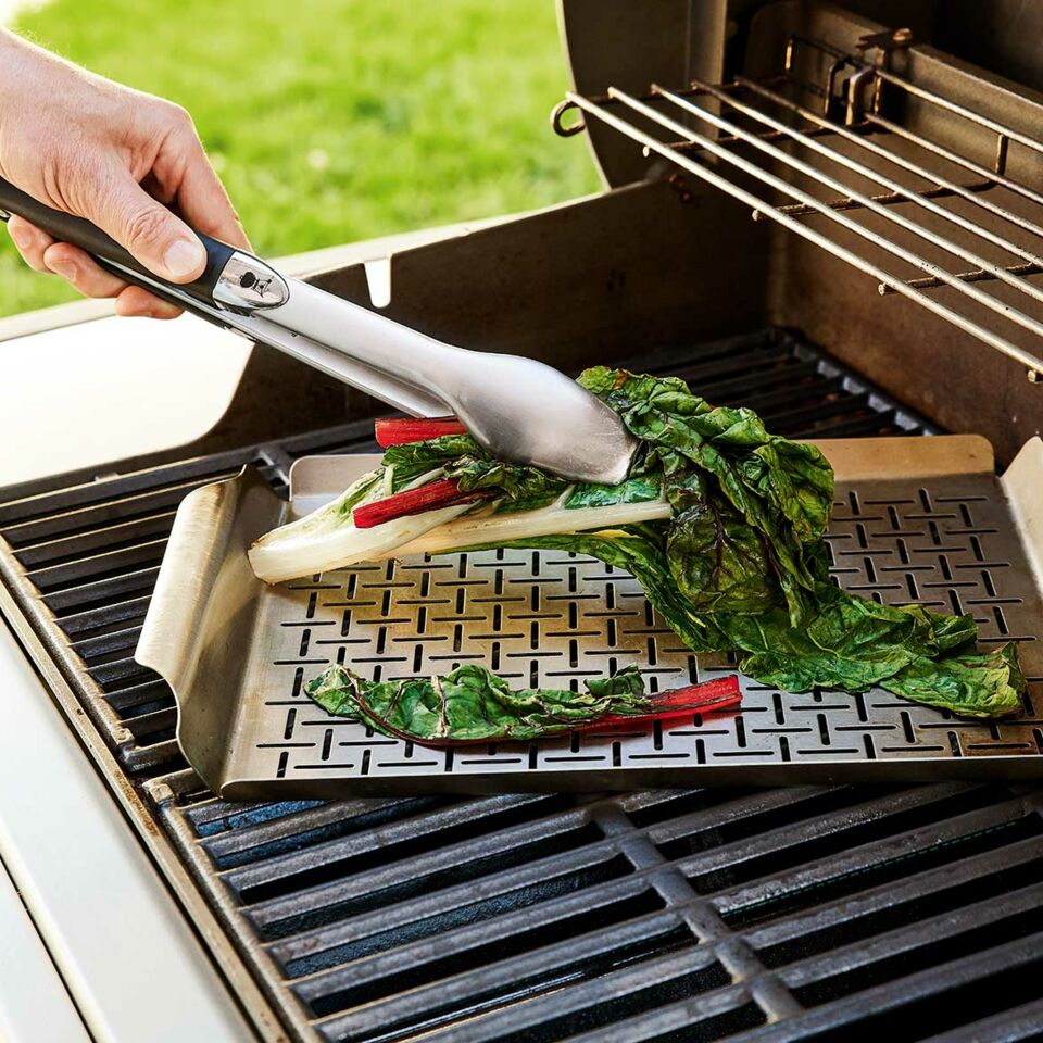 Mit Mangold und Feta gefüllte Portobellos vom Grill Rezept | Küchengötter Mit Mangold und Feta gefüllte Portobellos vom Grill Rezept | Küchengötter