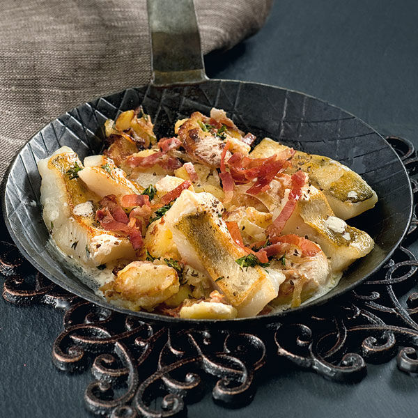 Fischgröstl mit Stockfisch Rezept | Küchengötter Fischgröstl mit Stockfisch Rezept | Küchengötter