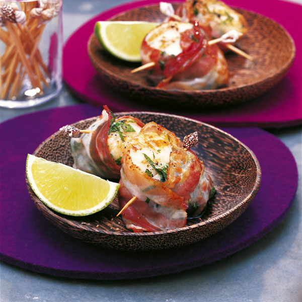 Jakobsmuscheln im Speckmantel Rezept | Küchengötter Jakobsmuscheln im Speckmantel Rezept | Küchengötter