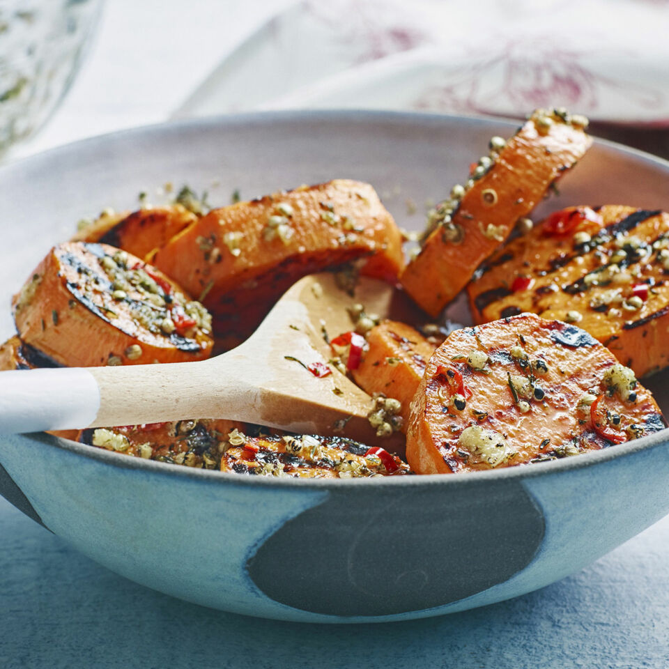 Gegrillte Süßkartoffeln Rezept | Küchengötter