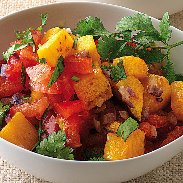 Kürbis-Tomaten-Salat Rezept | Küchengötter
