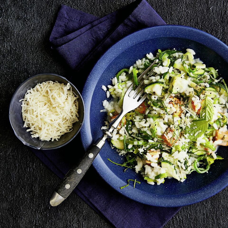 Grünes Gemüserisotto mit Süßkartoffeln Rezept | Küchengötter Grünes Gemüserisotto mit Süßkartoffeln Rezept | Küchengötter