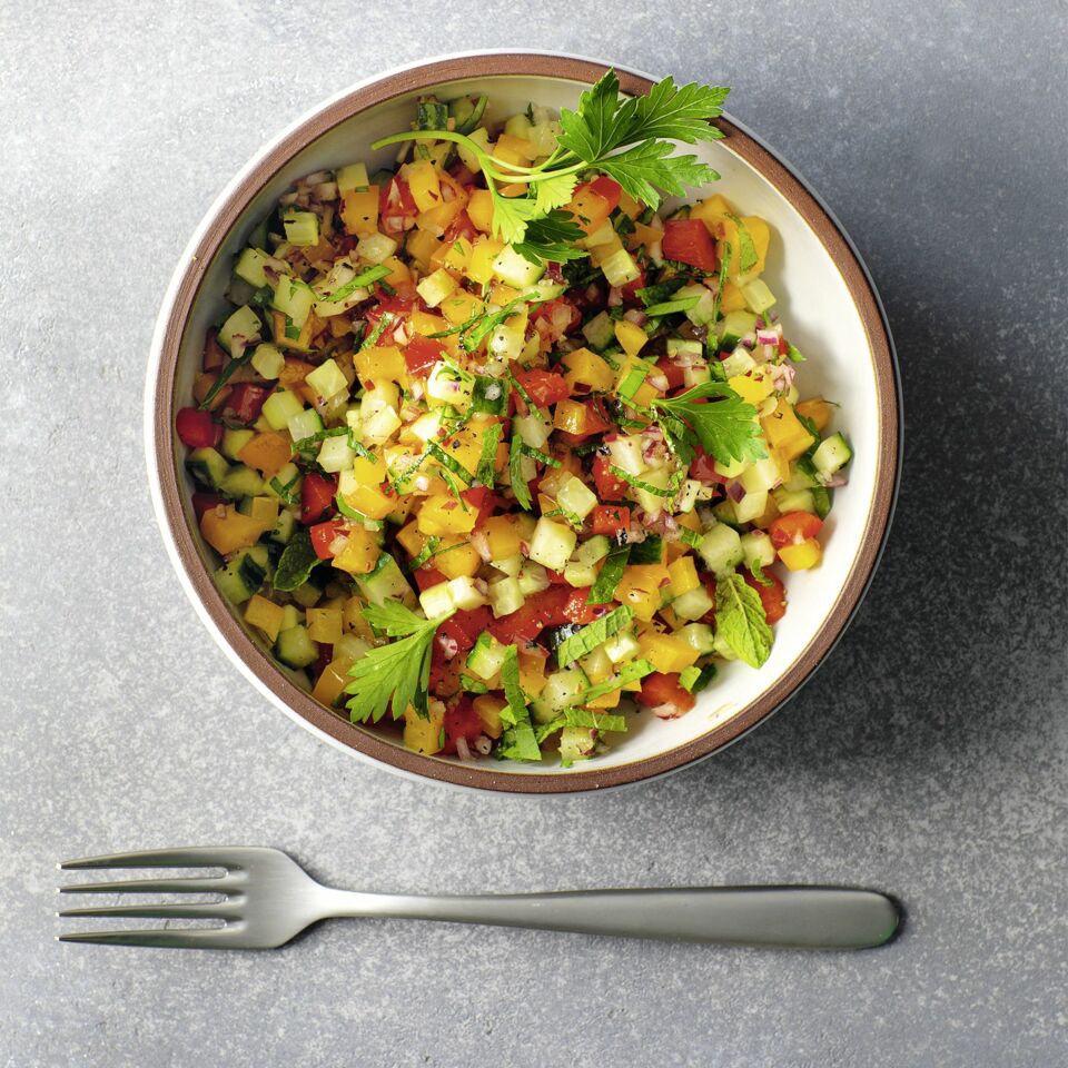 Bunter Paprikasalat Rezept | Küchengötter Bunter Paprikasalat Rezept | Küchengötter