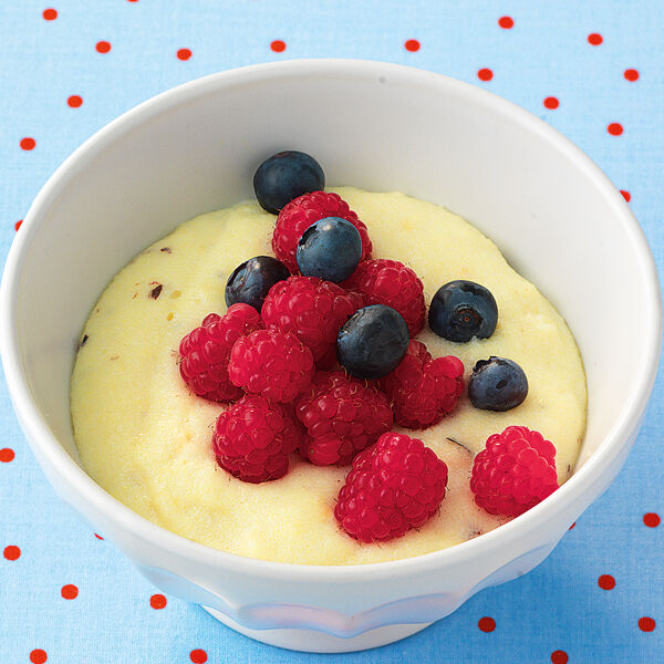 Grießpudding mit Vanillesauce