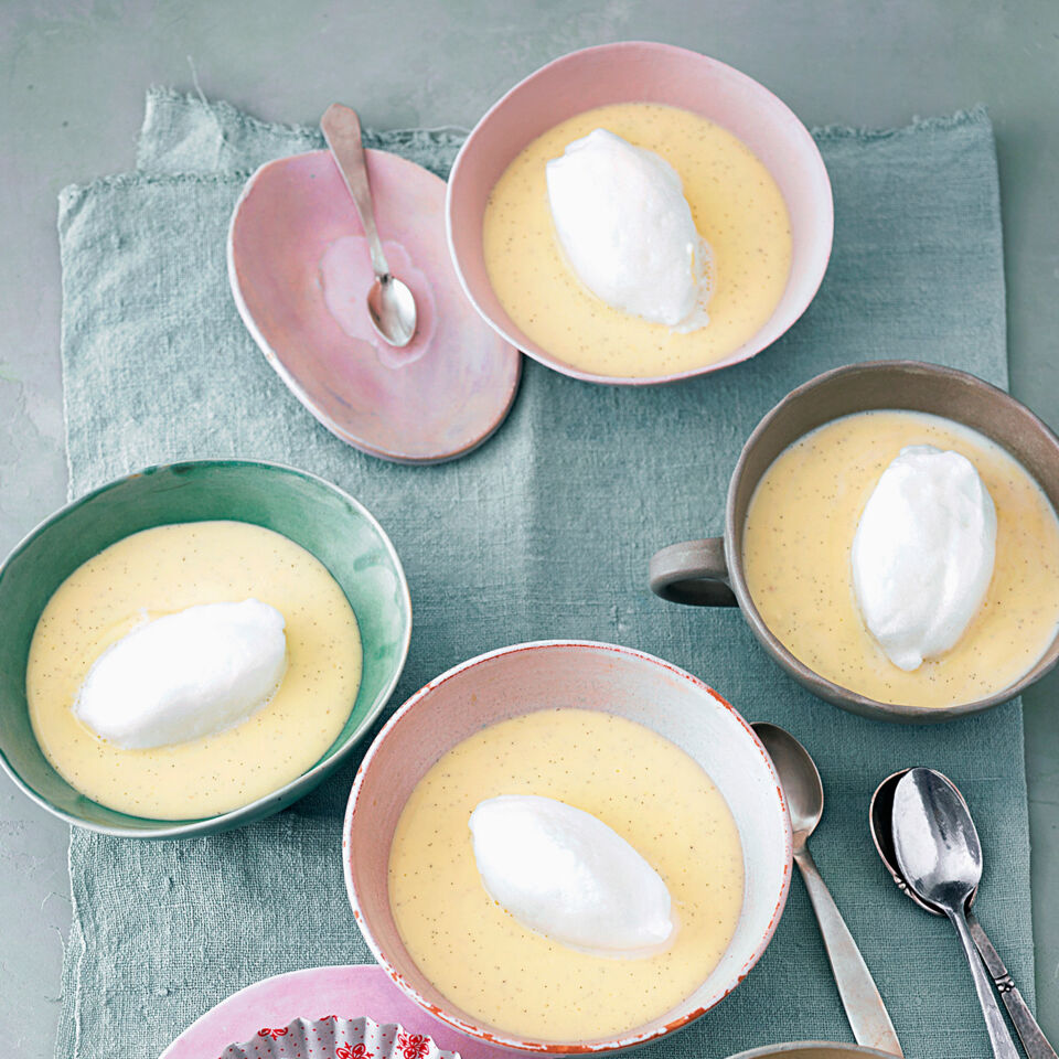 Schnee-Eier mit Vanillesauce Rezept | Küchengötter