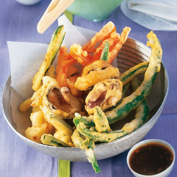 Gemüse-Tempura mit Dip Rezept | Küchengötter Gemüse-Tempura mit Dip Rezept | Küchengötter