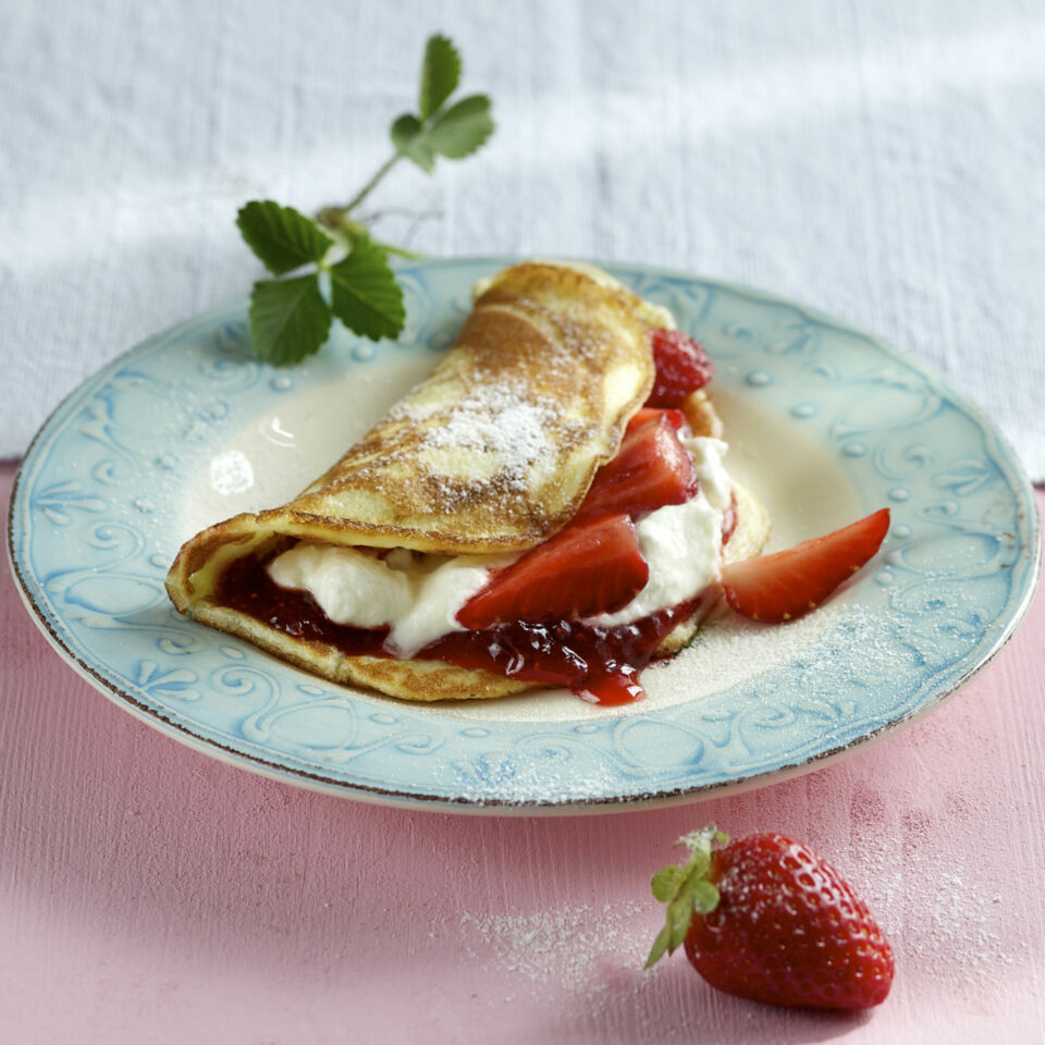 Erdbeer-Pfannkuchen | Küchengötter Erdbeer-Pfannkuchen | Küchengötter