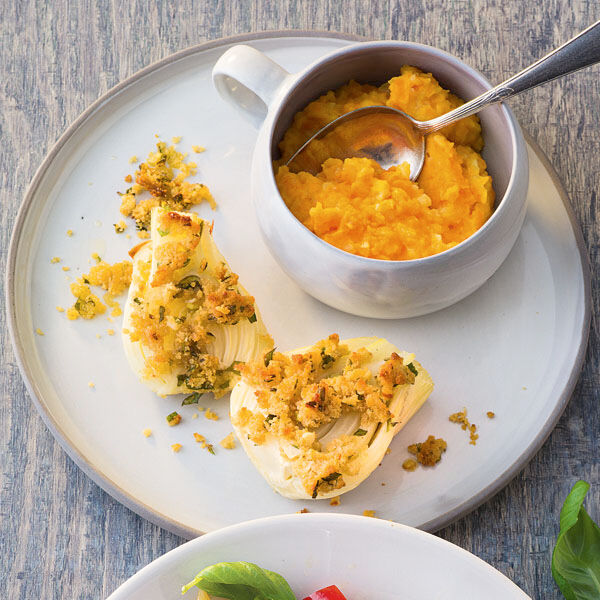 Fenchel mit Möhrenpüree Rezept | Küchengötter Fenchel mit Möhrenpüree Rezept | Küchengötter