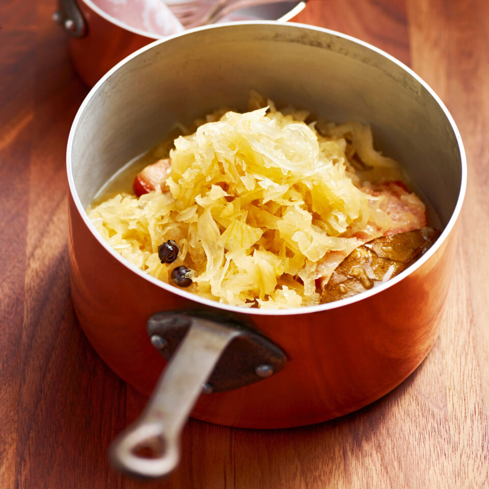 Grundrezept für Sauerkraut mit Speck