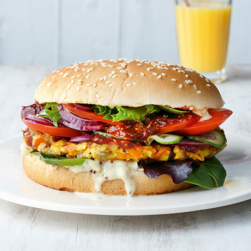 Feta-Hirse-Burger Rezept | Küchengötter