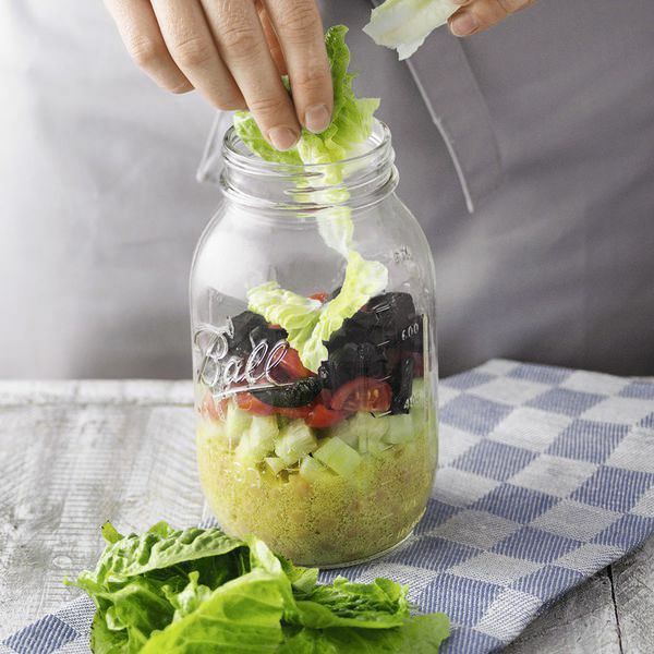 Griechischer Salat im Glas Rezept Küchengötter