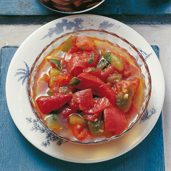 Paprika-Tomaten-Gemüse Rezept | Küchengötter